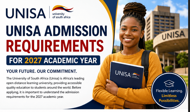 University of South Africa (Unisa) Courses and Requirements for Admission 2027