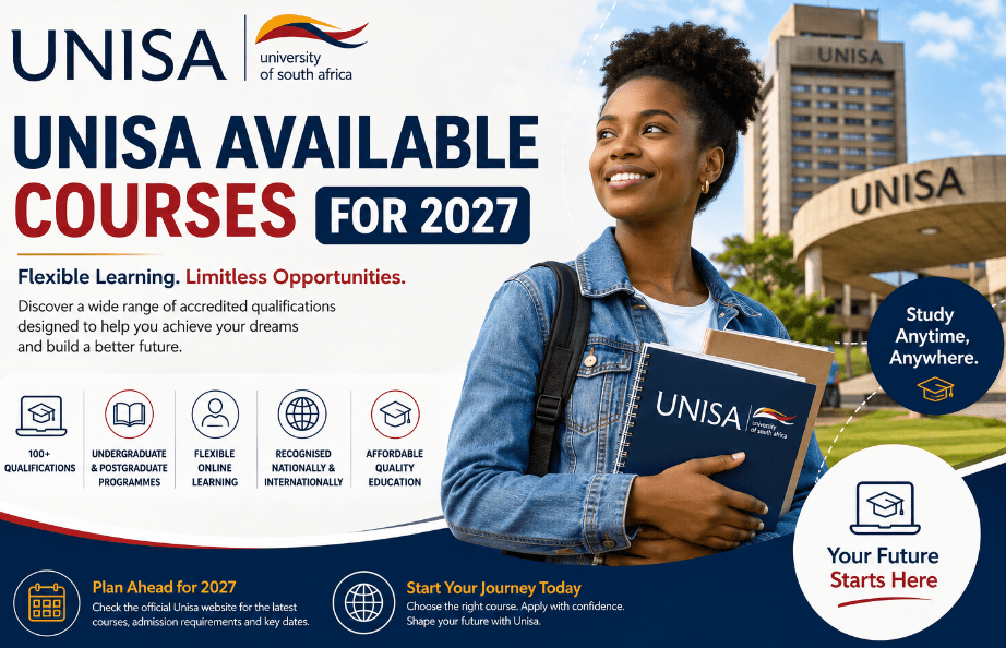 University of South Africa (Unisa) Courses for 2027