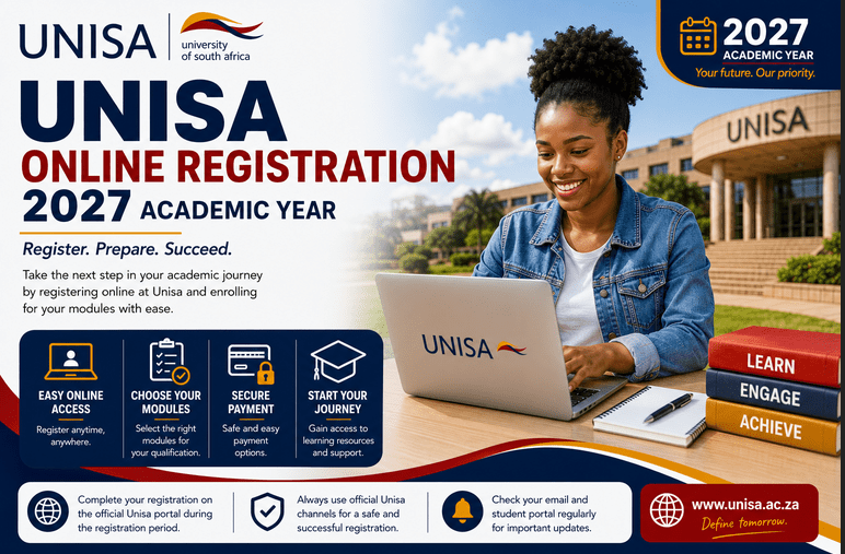 University of South Africa (Unisa) Online Registration 2027