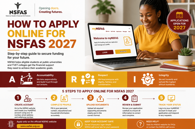 Apply for NSFAS Online 2027